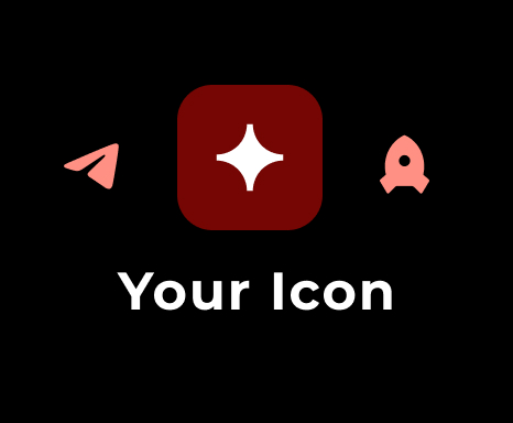 Different app icons with “Your Icon” label, showing that the app icon can be customized with Threema’s whitelabel feature