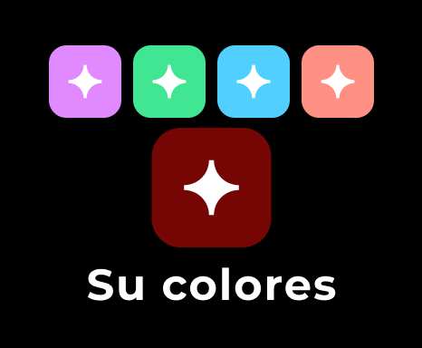 Custom color palette with “Su colores” label, showing Threema’s whitelabel feature for choosing brand colors