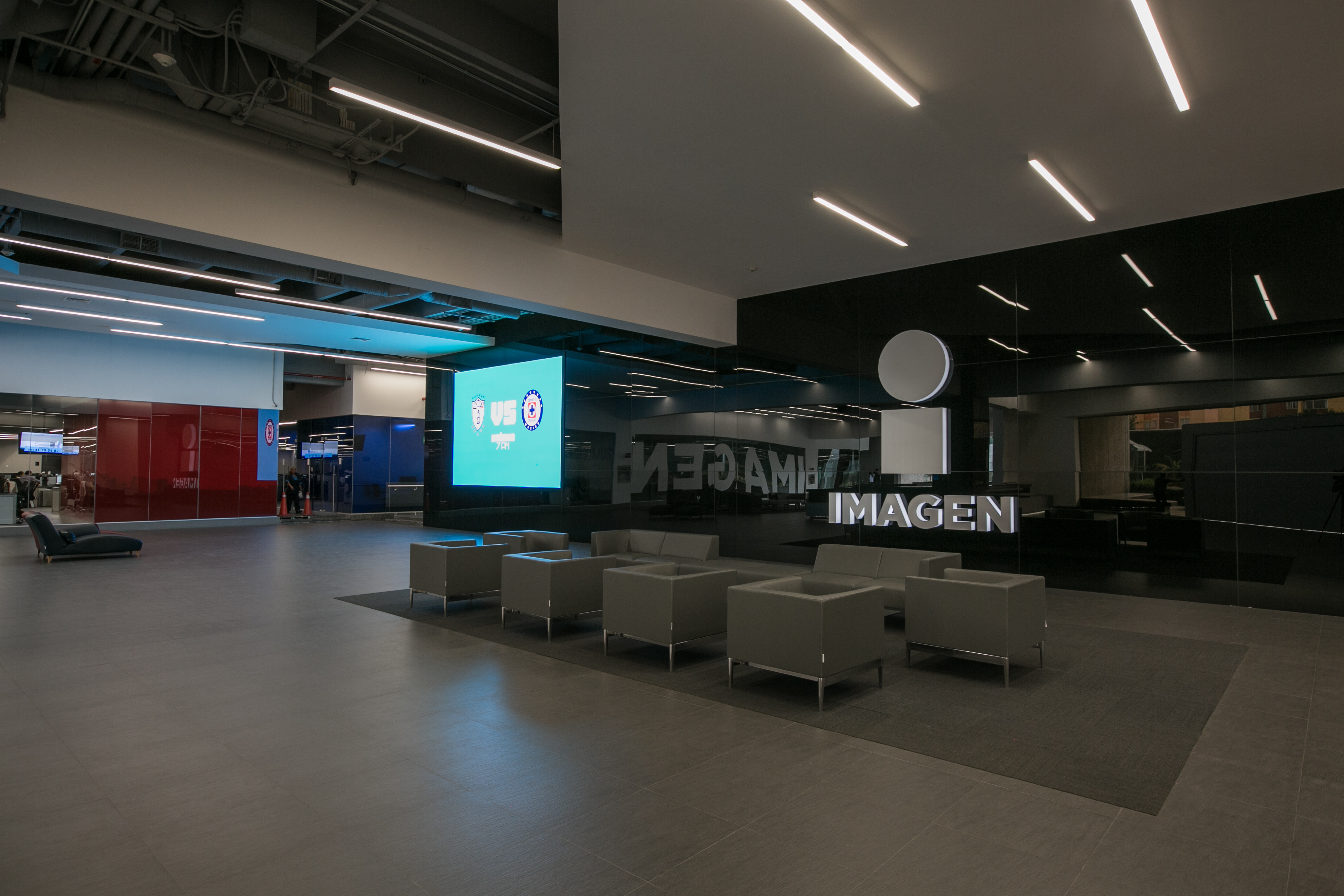 Lobby of the Imagen Grupo office building