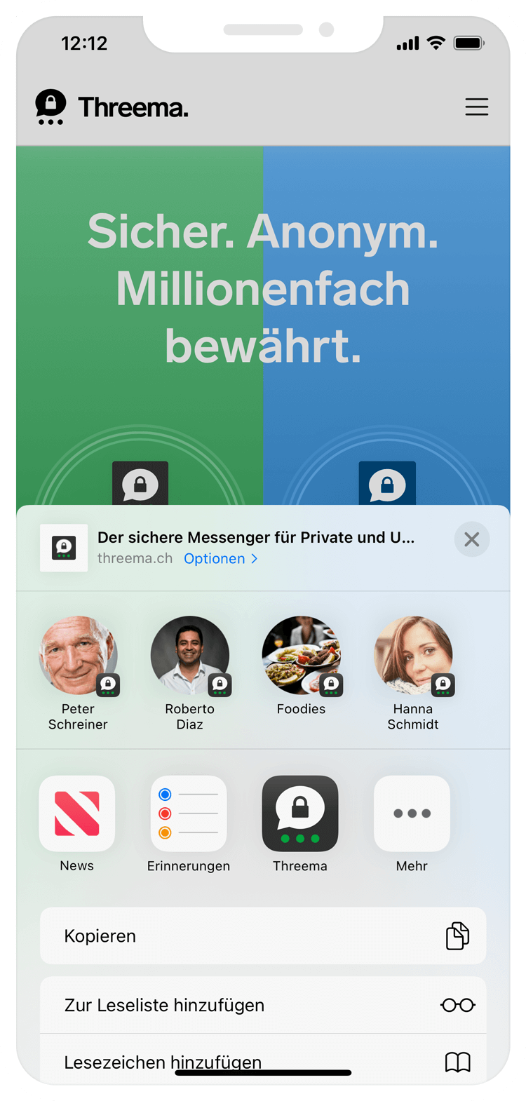 Sharesheet iOS