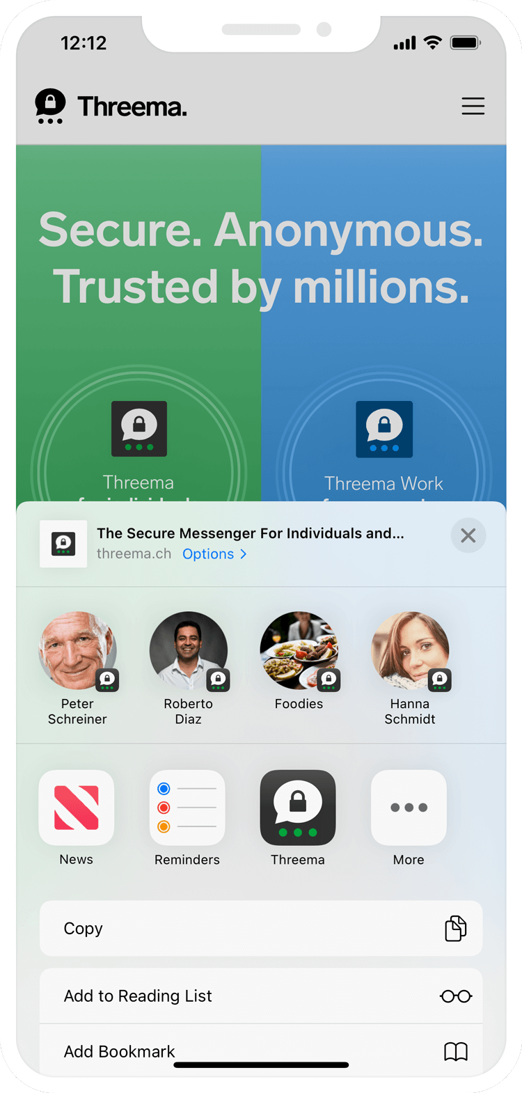 Sharesheet iOS