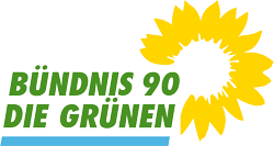 Logo of Alliance 90/The Greens with a stylized yellow sunflower