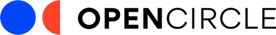 OpenCircle logo: blue circle and red semicircle beside black OPENCIRCLE text