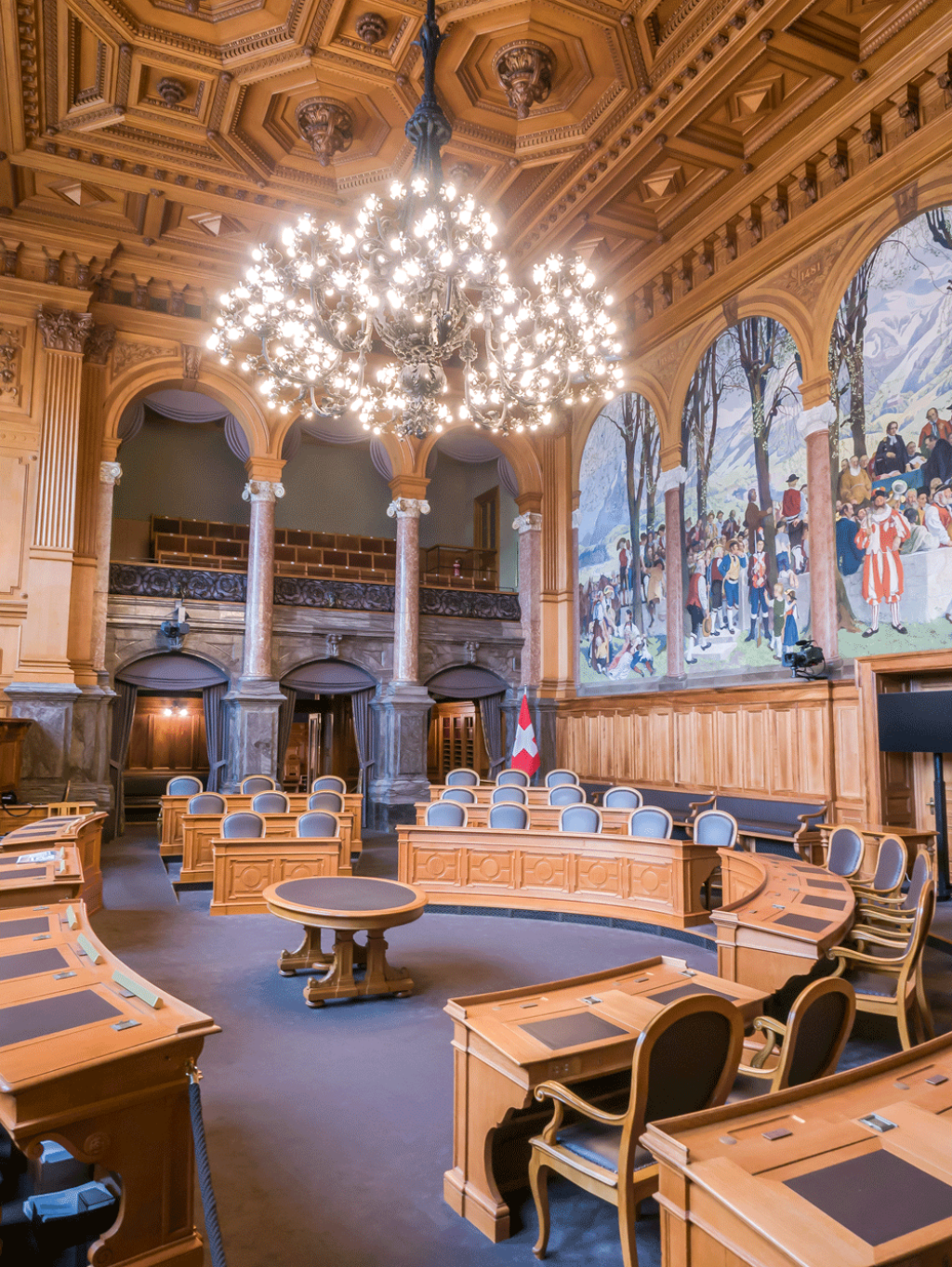 L'intérieur de la Chambre des communes d'Ottawa - symbolisant les autorités publiques.