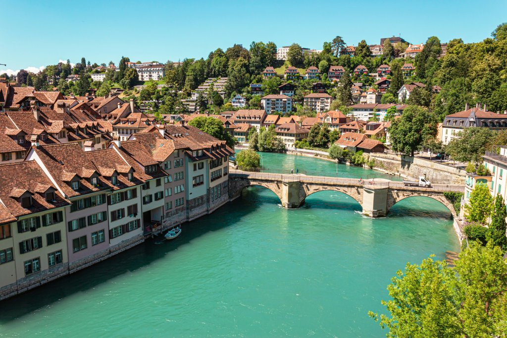 Panoramic view of the city of Bern – Successful use of Threema in the public sector.