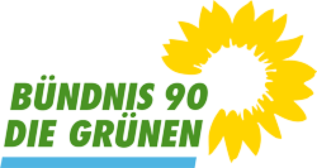 Logotipo de Alianza 90/Los Verdes con girasol amarillo estilizado.