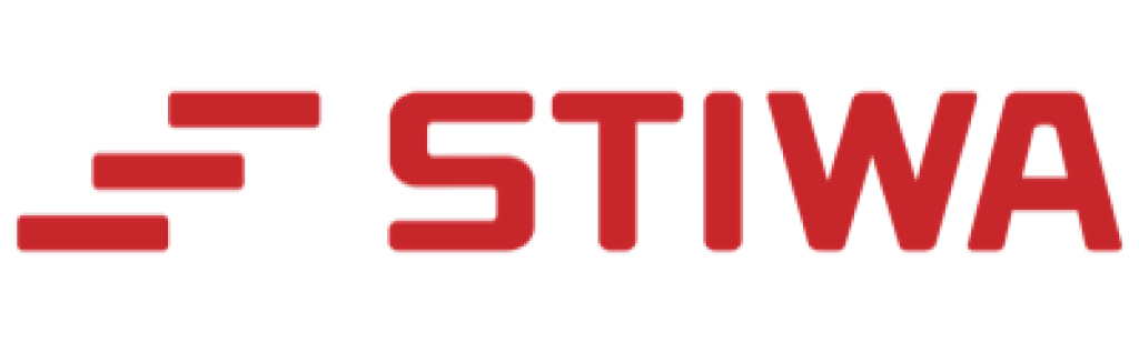 STIWA logo in red with three horizontal bars icon.